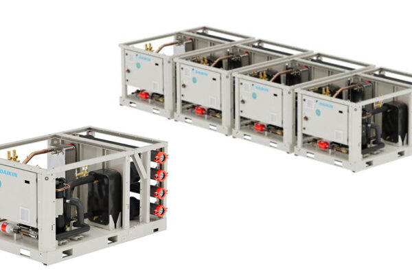 Chiller condensate ad acqua Modulari funzionanti con refrigerante R32 serie EW(W_L_H)T-Q-X-A1